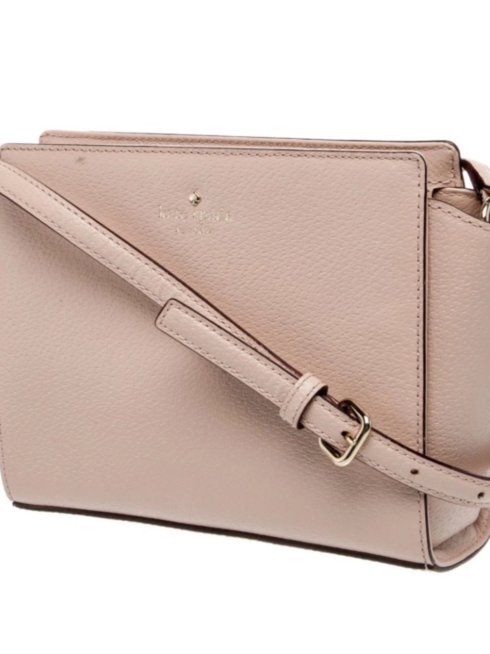 kate spade Blush Pink Pebbled Leather Crossbody Bag